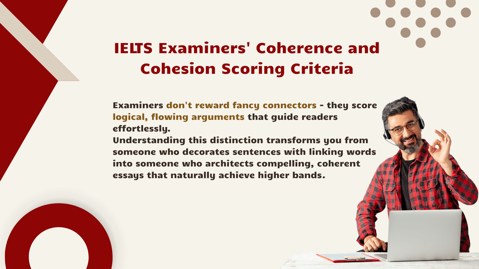 IELTS Examiners' Coherence and Cohesion Scoring Criteria