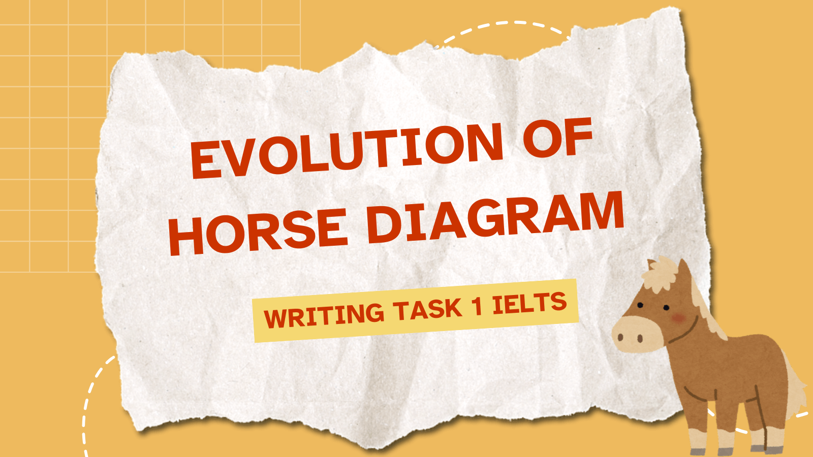 Writing Task 1 IELTS - Evolution of Horse Diagram
