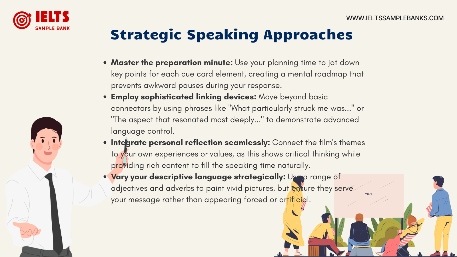 Strategic Speaking Approaches for Describe a Film and Find It