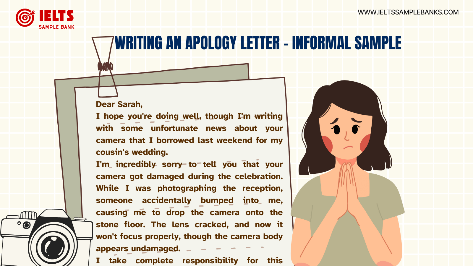 Writing An Apology Letter - Informal Sample